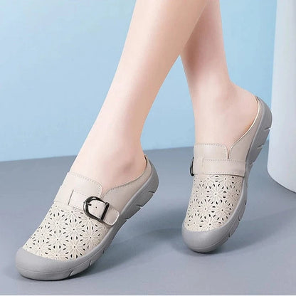 Sandale Orthopédique Femme Rétro en Similicuir