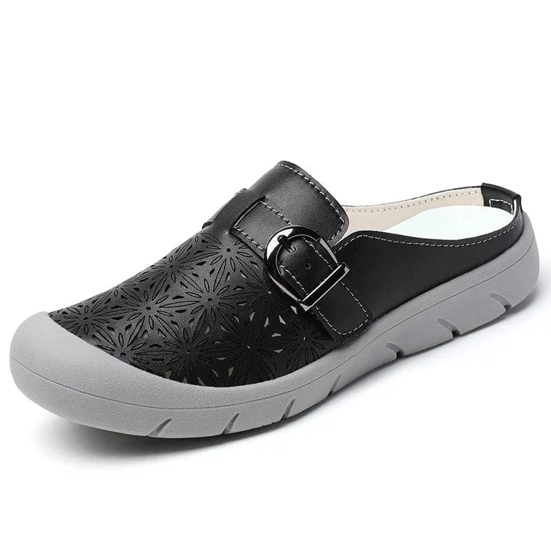 Sandale Orthopédique Femme Rétro en Similicuir