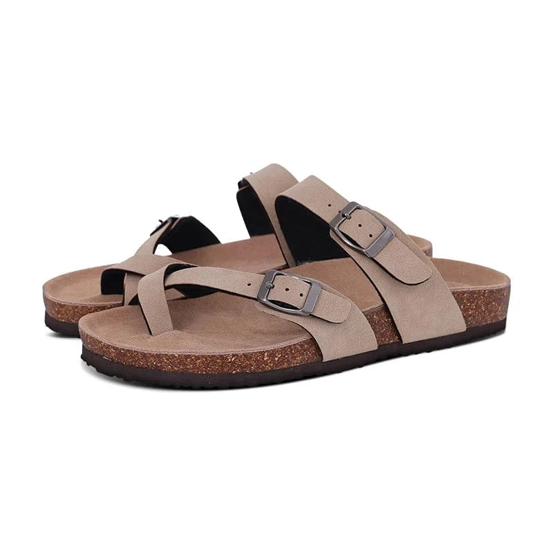 Sandale Orthopédique Femme Robuste Et Élégante Beige