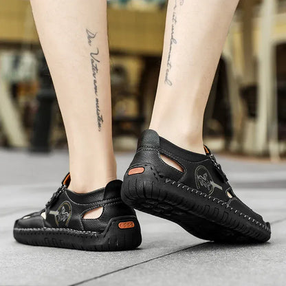 Sandale Orthopédique Homme avec des Coutures Apparentes