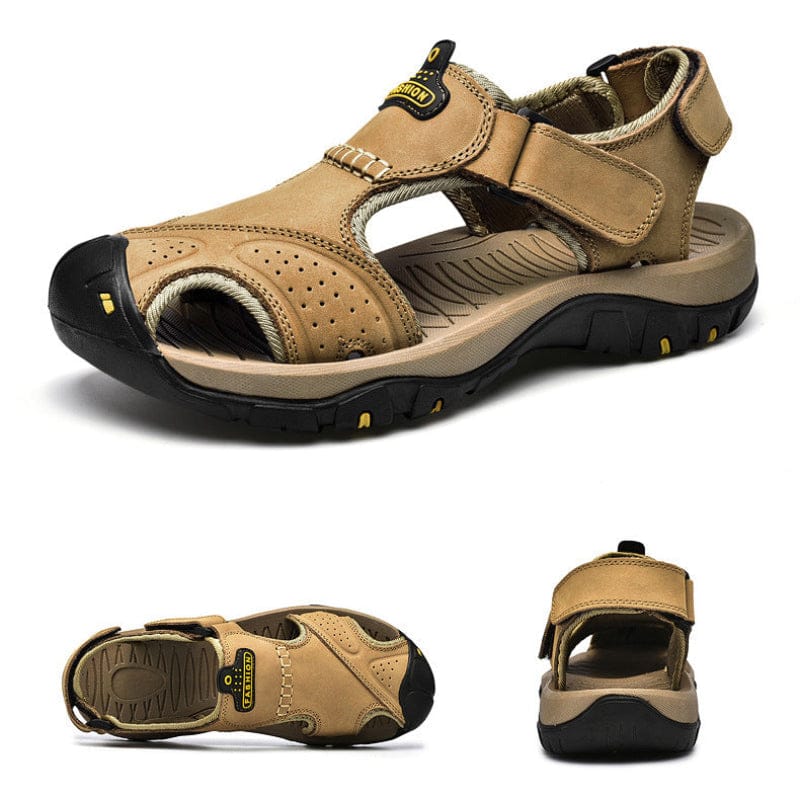 Sandale Orthopédique Homme En Cuir Microfibre