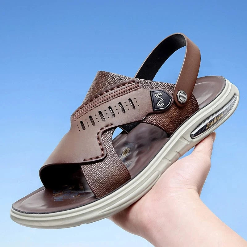 Sandale Orthopédique Homme En Cuir Véritable