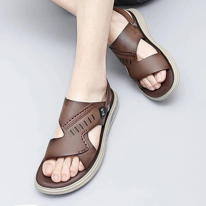 Sandale Orthopédique Homme En Cuir Véritable