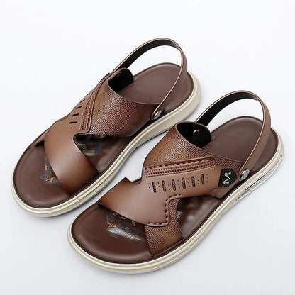 Sandale Orthopédique Homme En Cuir Véritable