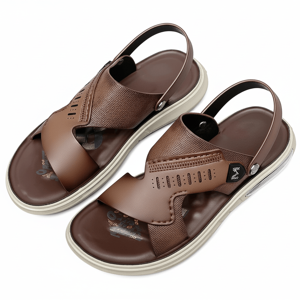 Sandale Orthopédique Homme En Cuir Véritable