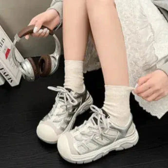 Sandale Orthopédique Style Basket à Semelle Plateforme pour Femme