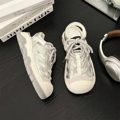 Sandale Orthopédique Style Basket à Semelle Plateforme pour Femme