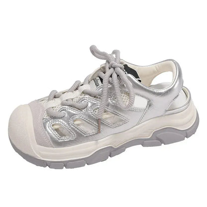 Sandale Orthopédique Style Basket à Semelle Plateforme pour Femme