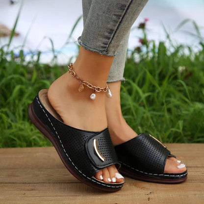 Sandales Orthopédiques à Talons Compensés pour Femmes