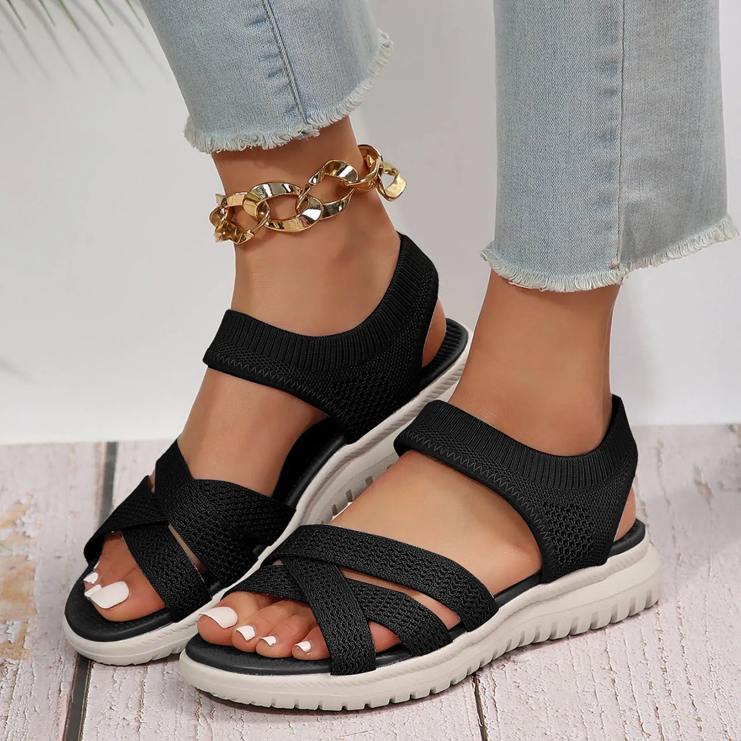 Sandales Orthopédiques Ouvertes en Mailles