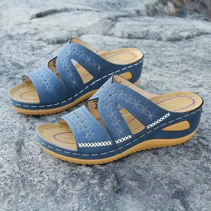 Sandales Ouvertes à Plate-Forme pour Femmes
