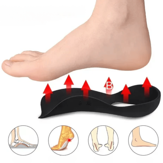 Semelles Orthopédiques Pieds Plats à Mémoire de Forme