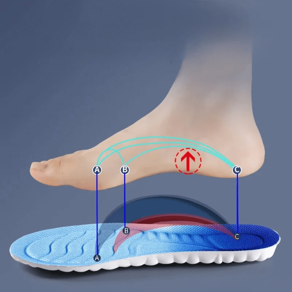 Semelles Orthopédiques Pieds Plats Épaisses et Respirantes