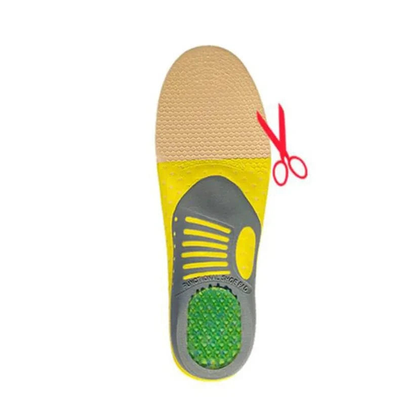 Semelles Orthopédiques Unisexes en Gel pour Pieds Plats
