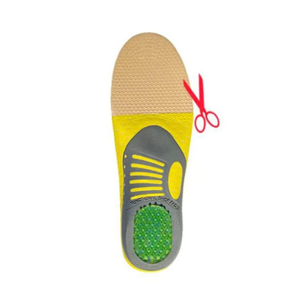 Semelles Orthopédiques Unisexes en Gel pour Pieds Plats