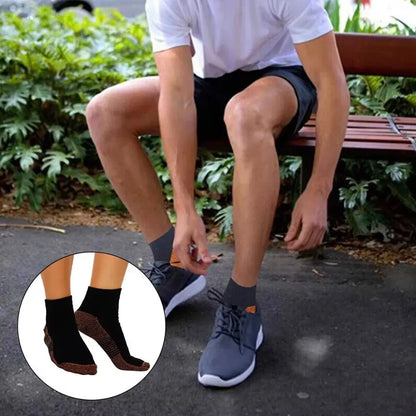 Socquettes Compression En Cuivre Homme