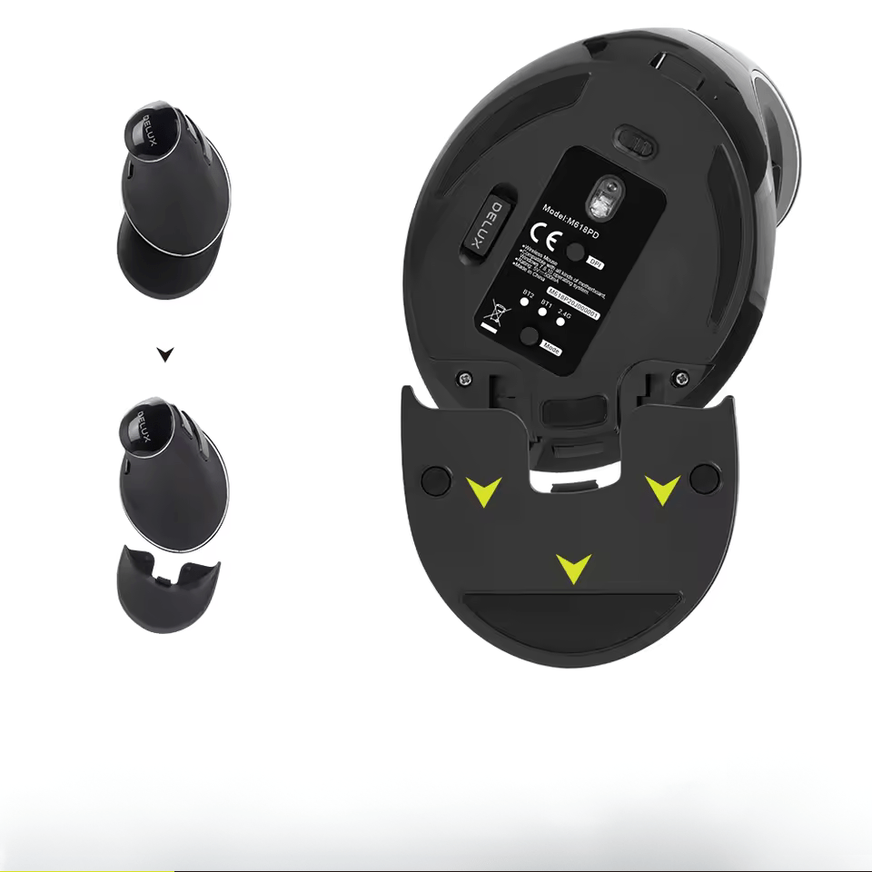 Souris Orthopédique Verticale Ergonomique De Jeu Sans Fil