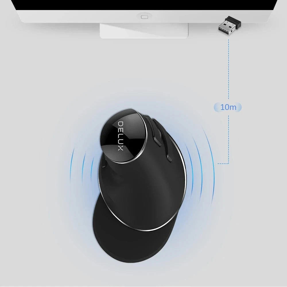 Souris Orthopédique Verticale Ergonomique De Jeu Sans Fil