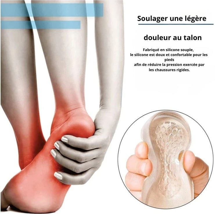 Talonnette Orthopédique Confortable En Silicone Souple
