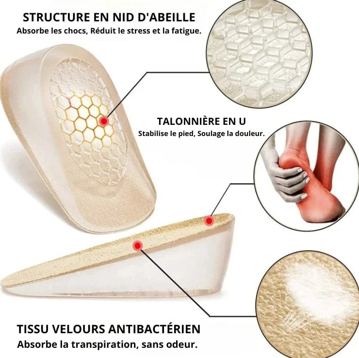 Talonnette Orthopédique Confortable En Silicone Souple