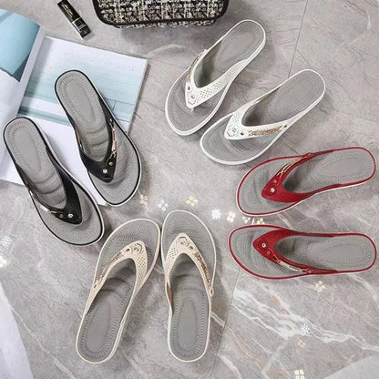 Tong Orthopédique Femme Compensée Et Durable