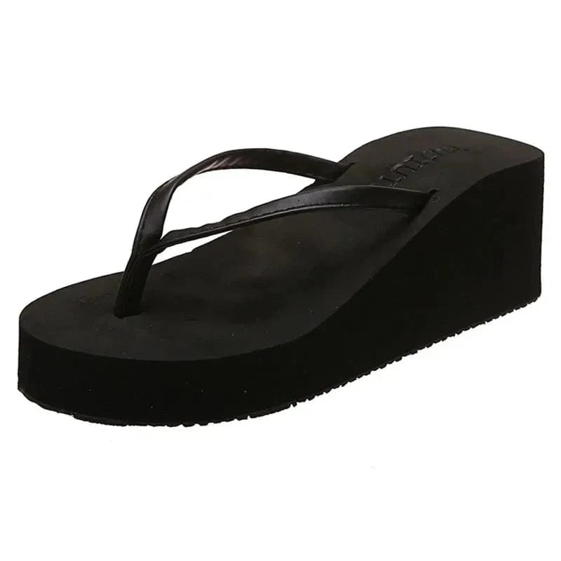 Tong Orthopédique Femme Compensée Style Plateforme